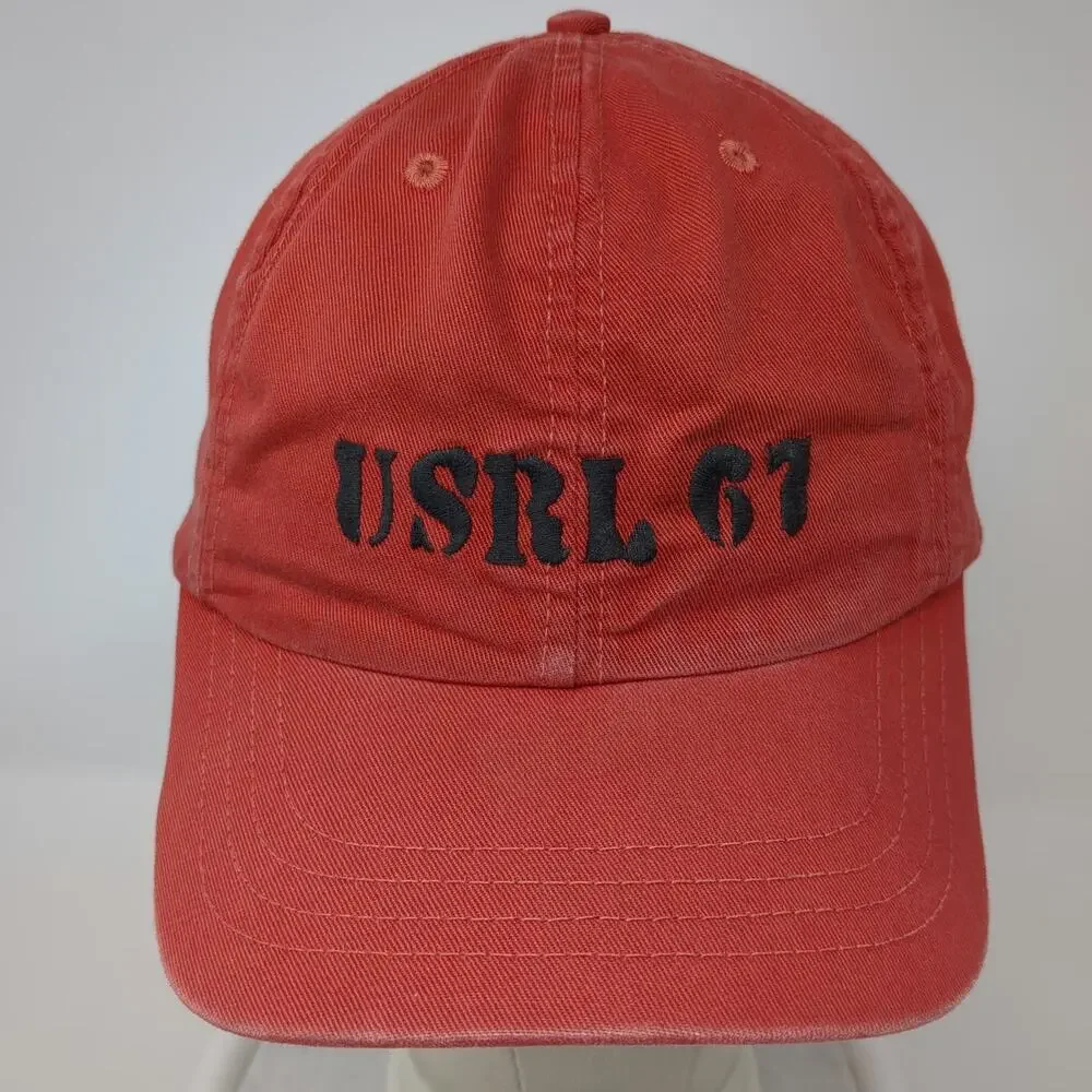 Polo Sport Ralph Lauren Baseball Cap Red One Size USRL 67 Cotton Adjustable Hat